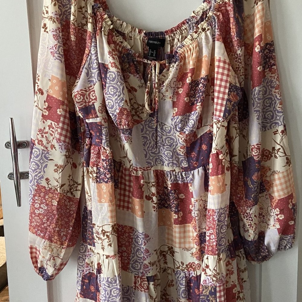 Forever 21 Patchwork Mini Dress